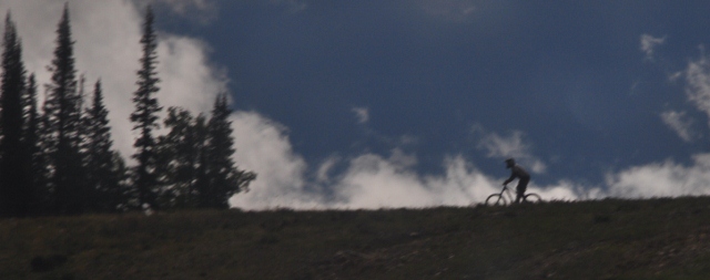 biker on horizon